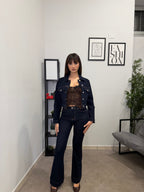 Jeans a Zampa Scuro 715
