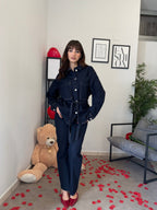 Camicia in Denim Scuro 918