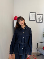 Camicia in Denim Scuro 918