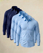 Camisa Stretch Azul (Pack de 6)