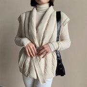Cherry™ Soft Belted Wrap Puffer Vest