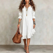 Juanita™ Ruffle Hem Midi Dress