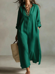 Myrtle™ Maxi Shirt Dress
