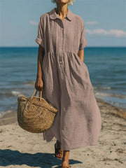 Alianna™ Elegant Shirt Dress