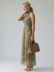Mirelle™ Gathered Halter Midi Dress