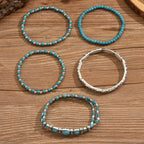 Maëlys™ — Pulsera multi-rangos turquesa refinada
