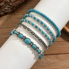 Maëlys™ — Pulsera multi-rangos turquesa refinada