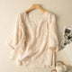 Margarita™ Loose Retro Cotton-Linen Top