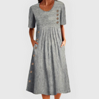 ROCÍO | VESTIDO MIDI A RAYAS