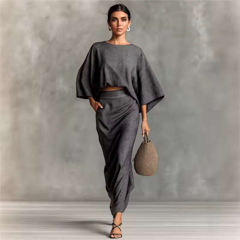 JULIA™ || CONJUNTO DE DOS PIEZAS CON FALDA