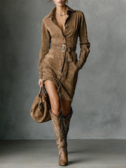 Priscilla™ Long Sleeve Midi Dress
