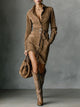 Priscilla™ Long Sleeve Midi Dress