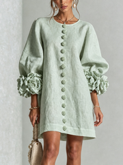 Henrietta™ Floral Button-Down Mini Dress