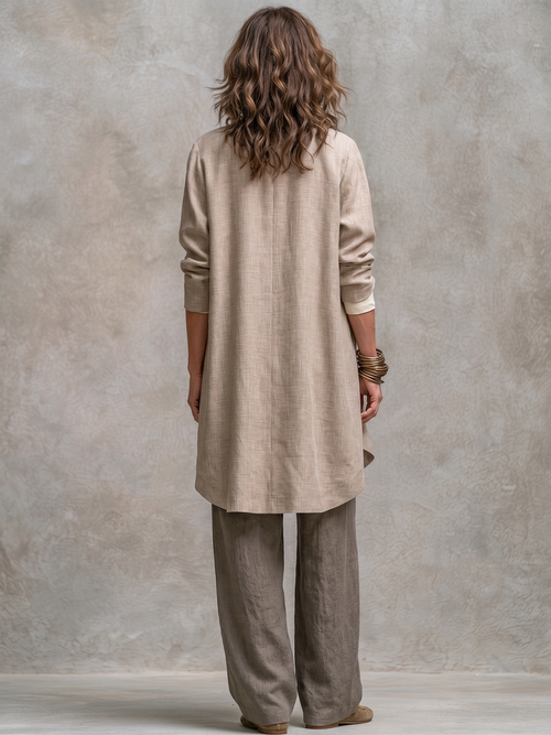 Edwina™ Three-Piece Wide-Leg Suit Set