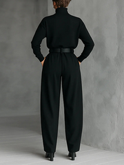 Jessica™ Elegant Top & Straight-Leg Pants Set