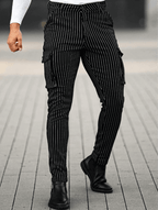 Vittorio Pantalones Slim Fit - Negro