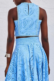 Larissa™ Embroidered Top & High-Waist Maxi Skirt Set