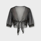 Olivia - Blusa con parte delantera abierta