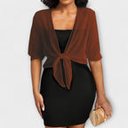 Olivia - Blusa con parte delantera abierta