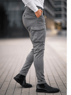 Vittorio Pantalones Slim Fit - Gris