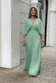 Stephanie™ Elegant Pleated Maxi Dress