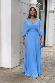 Stephanie™ Elegant Pleated Maxi Dress