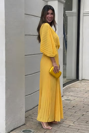 Stephanie™ Elegant Pleated Maxi Dress