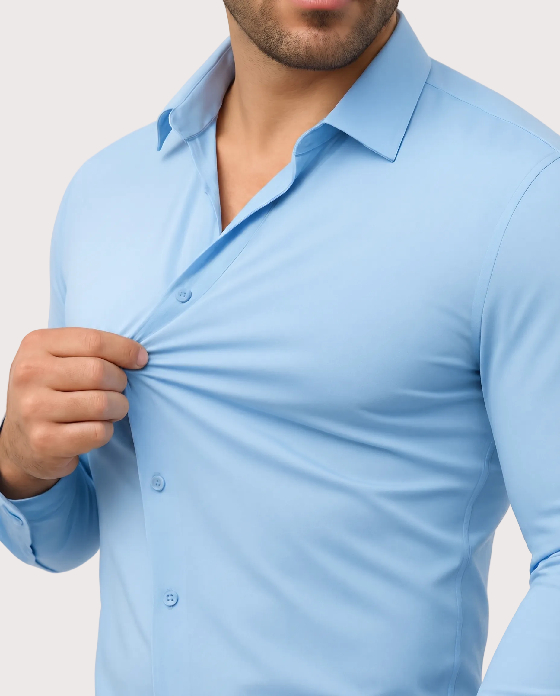 Camisa Stretch Azul (Pack de 6)