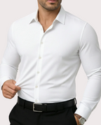 Pack de 6 Camisas Stretch Azzurro en Blanco y Azul Marino