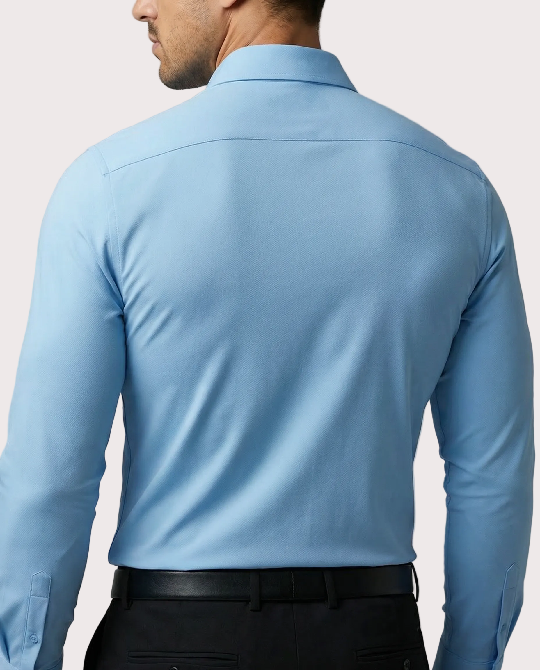 Pack de Verano de 2 Camisas Stretch en Azul Cielo y Blanco