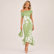 Loretta™ Floral Off-Shoulder Midi Dress