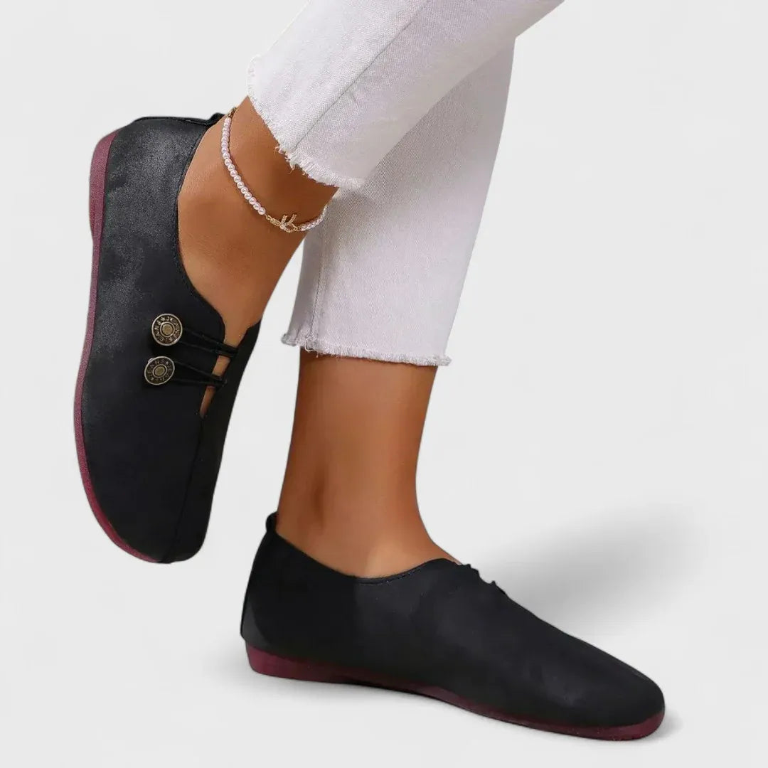 Lidia - Mocasines ortopédicos con diseño artesanal