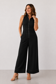 Lavinia™ Zip-Front Wide-Leg Jumpsuit
