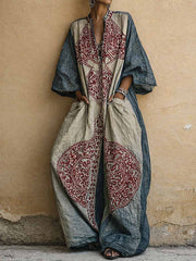 Agnes™ Vintage Print Wide-Leg Jumpsuit