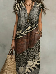 Shirley™ Mixed Print Maxi Dress