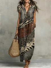 Shirley™ Mixed Print Maxi Dress