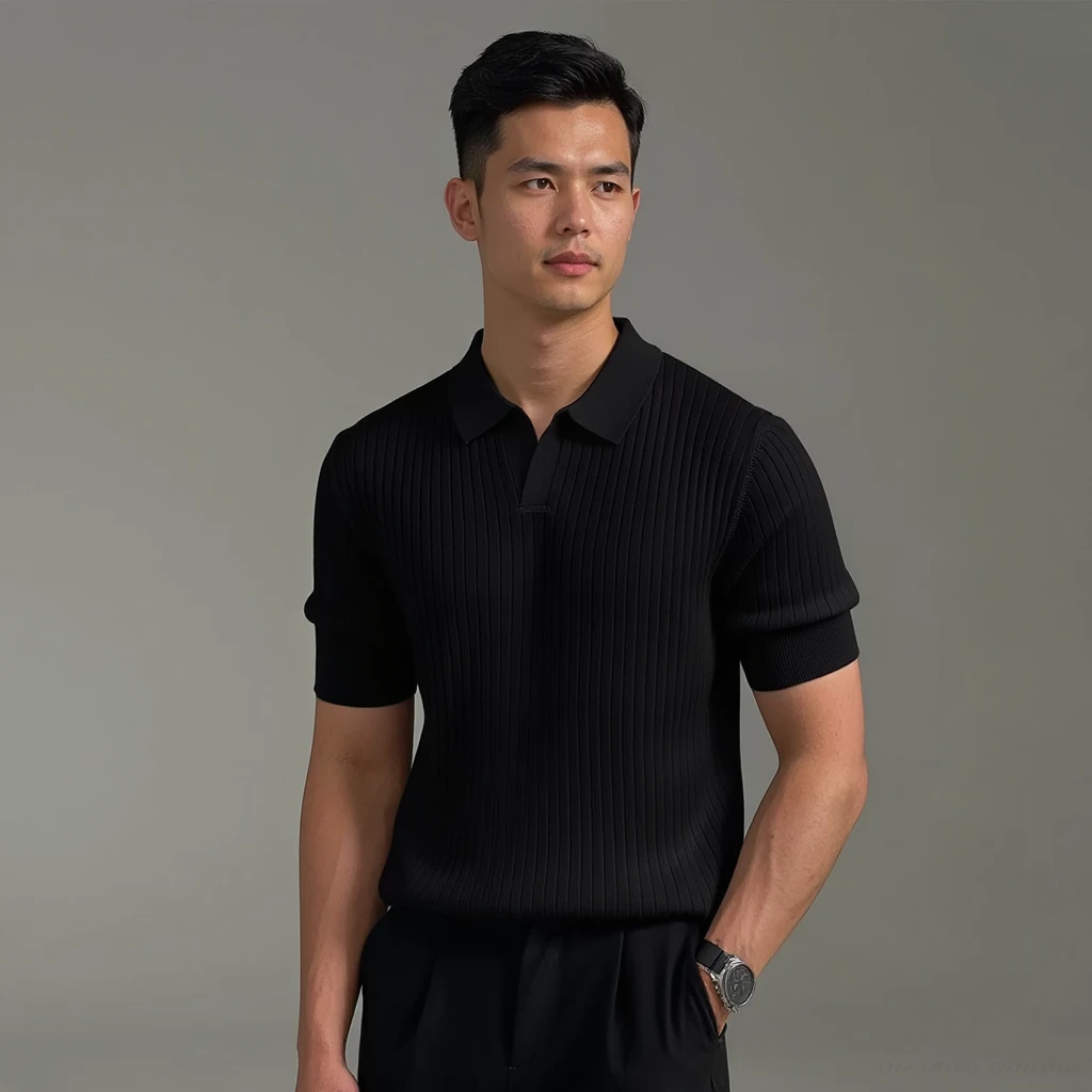 Camiseta Portofino de Algodón con Paneles Mesh