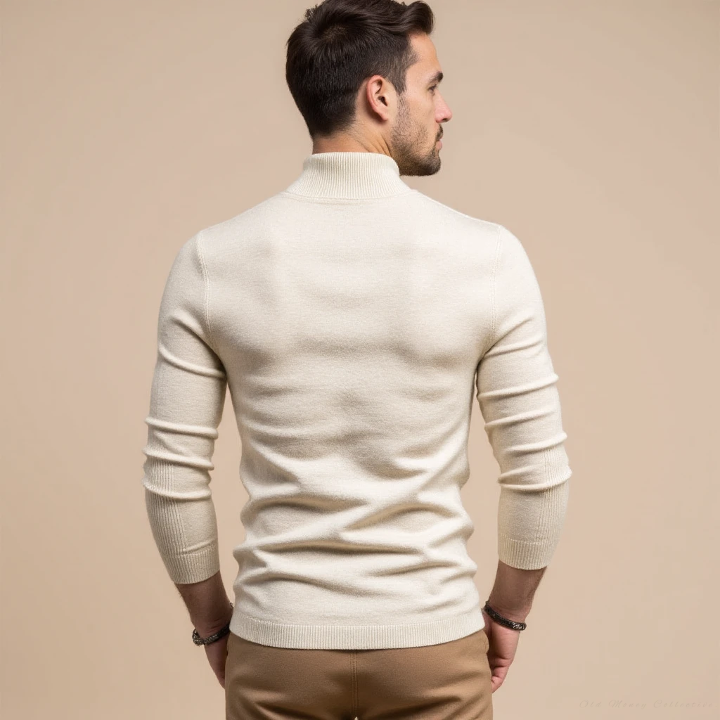 Jersey de Cuello Alto Monte Carlo en Mezcla de Cachemira