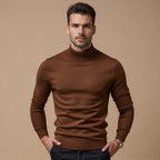 Jersey de Cuello Alto Monte Carlo en Mezcla de Cachemira