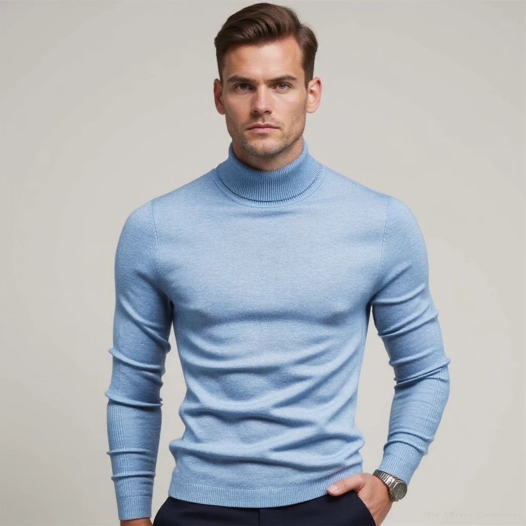 Jersey de Cuello Alto Monte Carlo en Mezcla de Cachemira