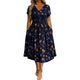 Theresa™ Floral Twist Waist Dress