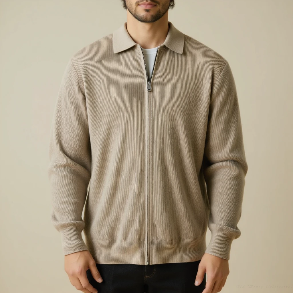 Jersey Veneto de Lana con Cremallera